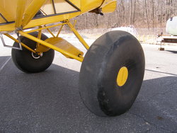 (Image: Closeup of tundra tires on the Top Cub)