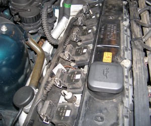 (Image: Old rear brake pad thickness)
