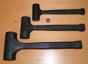 (Image: 3 piece dead blow hammer set)