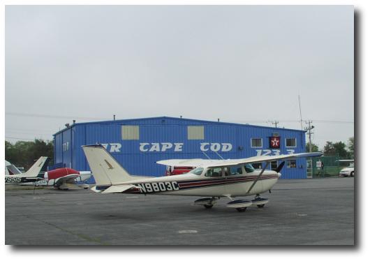 (Image: 172 parked on Air Cape Cod ramp)