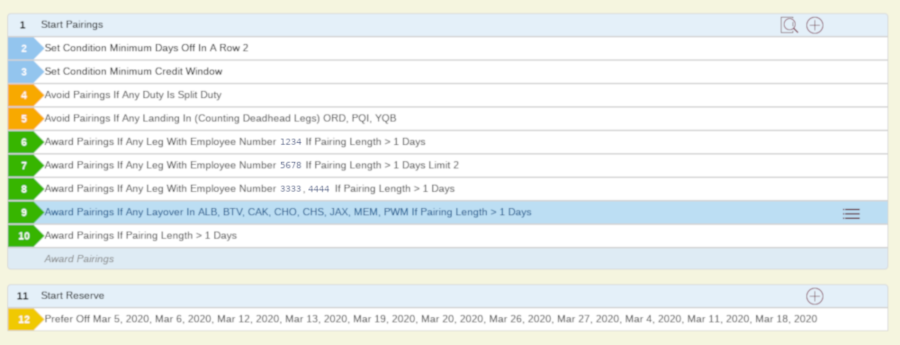 (Image: Example PBS bid preferences)