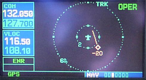 (Image: GNS430 Dedicated TIS Display)