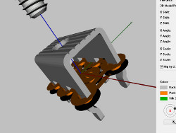 (Image: Diptrace screenshot of pattern editor Keystone connector 3D model)