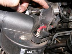 (Image: Alternator wiring exposed)