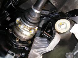 (Image: Rear shock tower reinforcement installed)