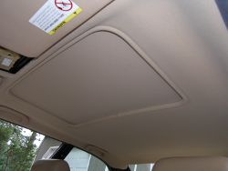 (Image: Perspective shot of new headliner installed - whew!)