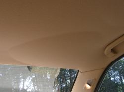 (Image: Sagging headliner in left rear section)