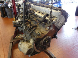 (Image: Left side of M52 engine removed after 266000 miles)