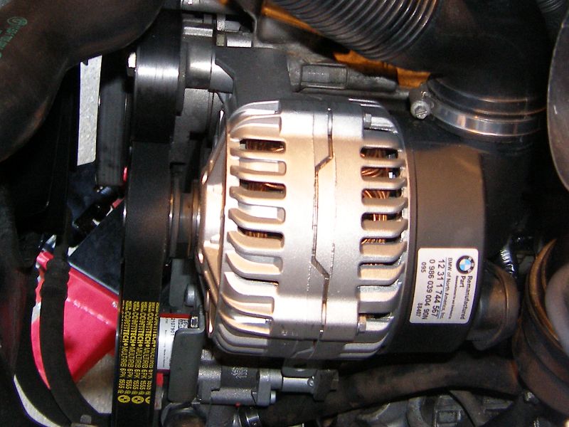 (Image: New alternator installed)