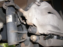 (Image: New caliper guide bushings installed)