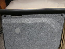 (Image: Rear backrests with refurbished trim installed)