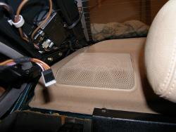 (Image: Shot of new parcel shelf installed with new speaker grille)