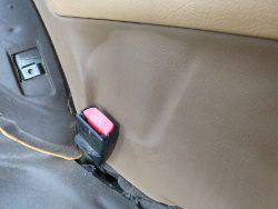 (Image: Leather separation on left rear side panel)