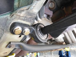 (Image: Closeup of M control arm bushings)