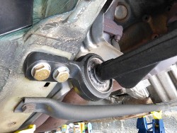 (Image: Closeup of M control arm bushings)