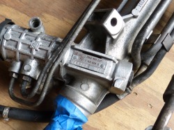 (Image: Closeup of identification plate of steering rack)