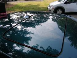 (Image: Test fit of the new exterior sunroof seal)