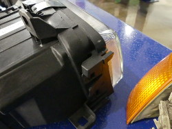 (Image: Closeup of a good upper turn signal mounting rail)