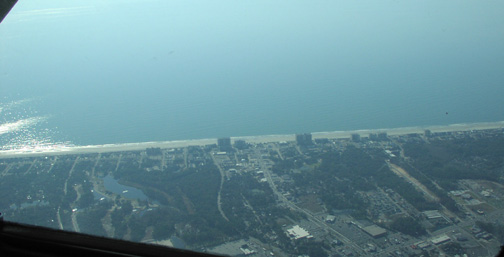 (Image: View of the coastline and ocean swells)