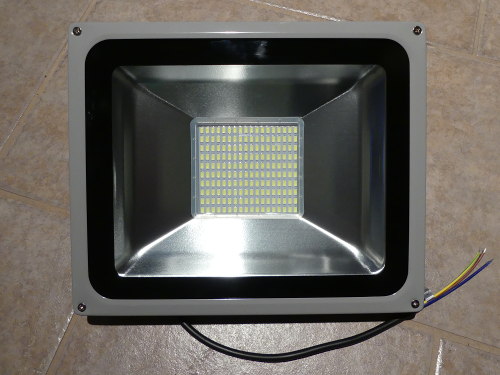 (Image: Closeup of 100W led flood light)