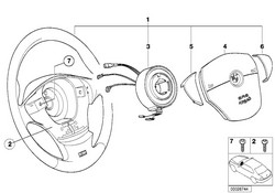 (Image: Wheel and airbag assembly diagram)