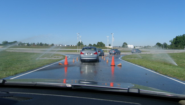 (Image: Test run through simple
braking exercise)