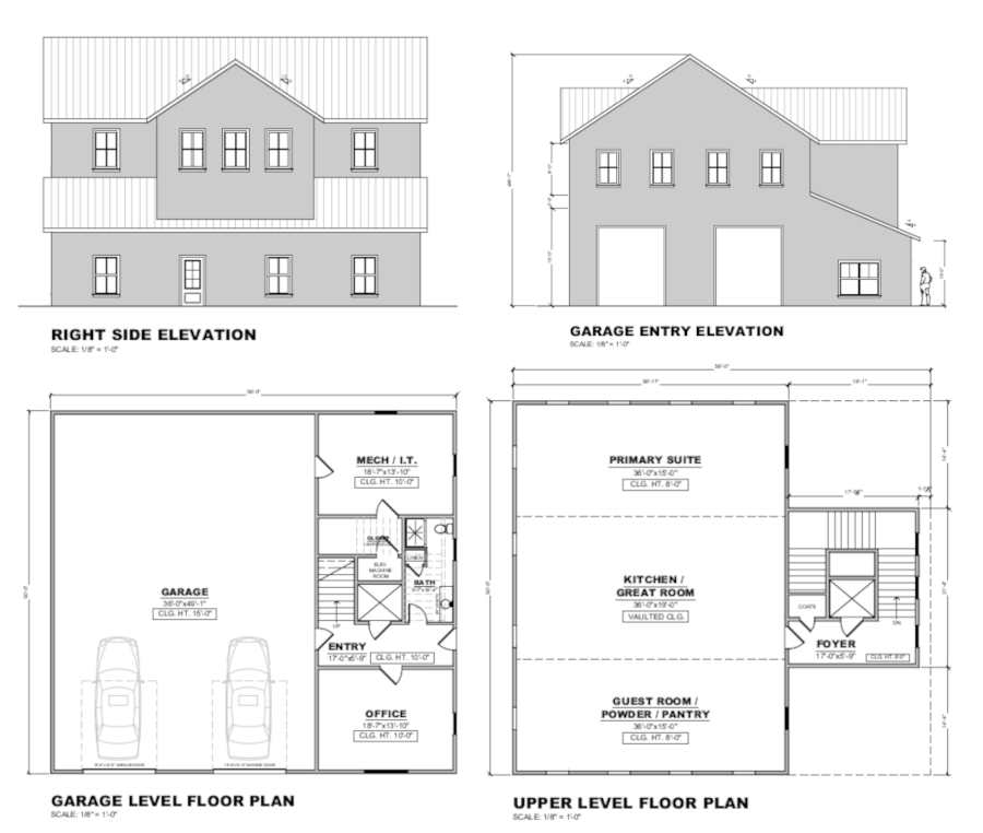 Option 1 two story barndo