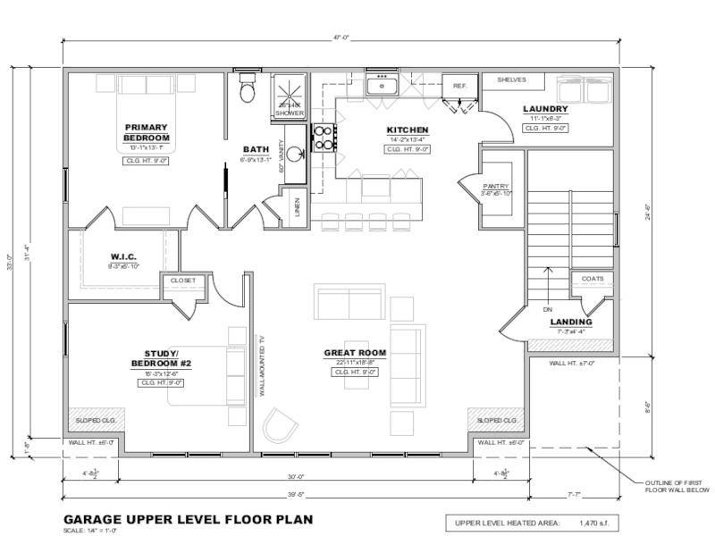 Small option second floor plan