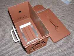 (Image: Interior of tracker enclosure primed)