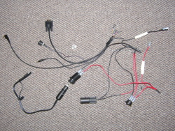 (Image: The tracker wiring harness before installation)